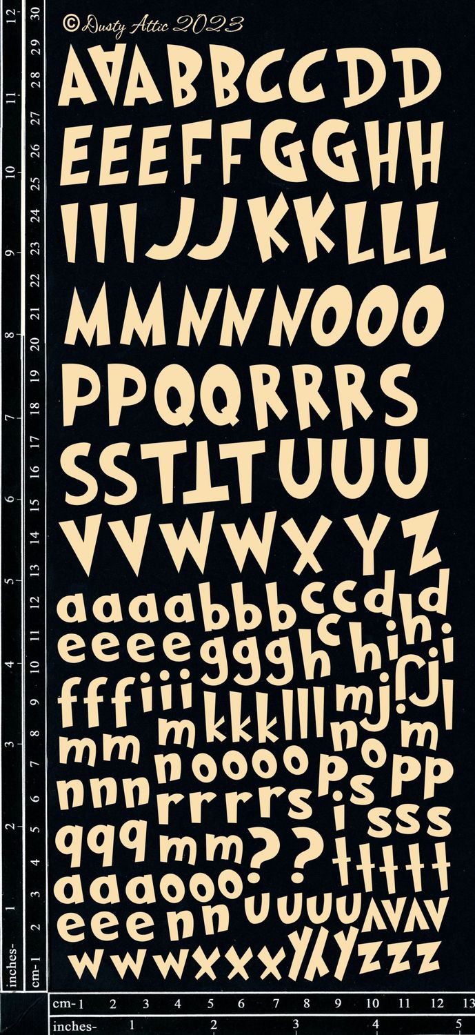 Dusty Attic - Chipboard - Grinched ABC Set