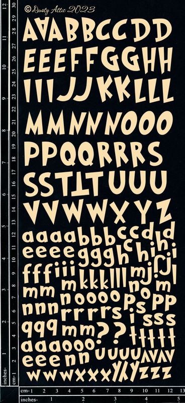 Dusty Attic - Chipboard - Grinched ABC Set
