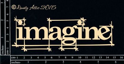 Dusty Attic - Chipboard - Words - Blueprint Imagine