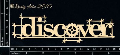 Dusty Attic - Chipboard - Words- Blueprint Discover