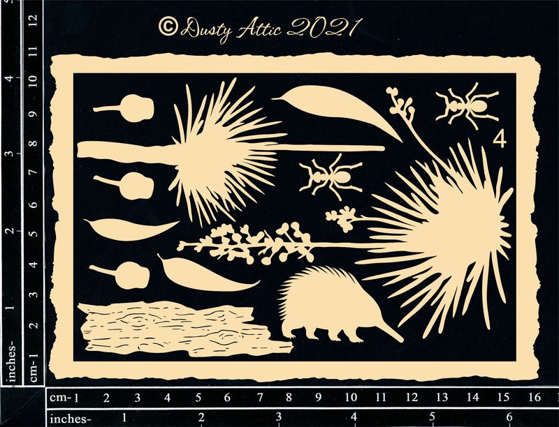 Dusty Attic - Chipboard - Outback - Creative Frames #4