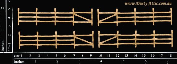 Dusty Attic - Chipboard - Outback - Mini Paddock Fences