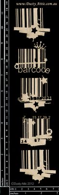 Dusty Attic - Chipboard - Barcodes
