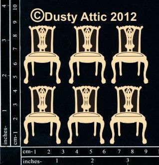 Dusty Attic - Chipboard - Mini Chairs #1