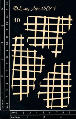 Dusty Attic - Chipboard - Broken Bits #10 - Grid