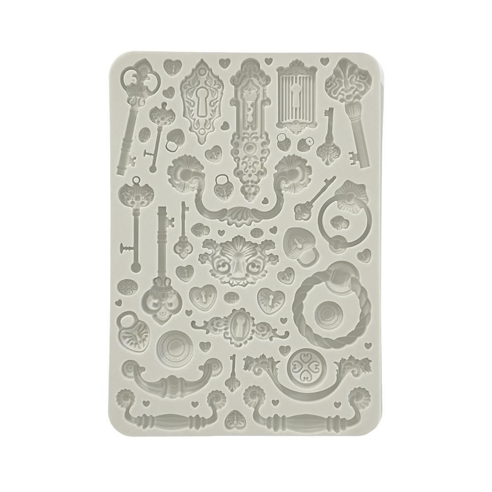 Stamperia - Golden Harmony - A5 Silicone Mould - Keys, Handles and Locks