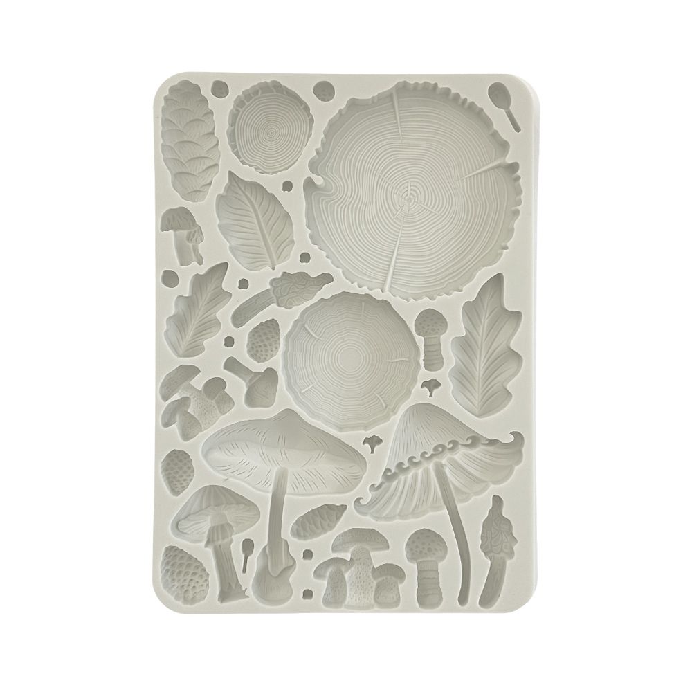 Stamperia - Golden Harmony - A5 Silicone Mould - Wood and Mushrooms