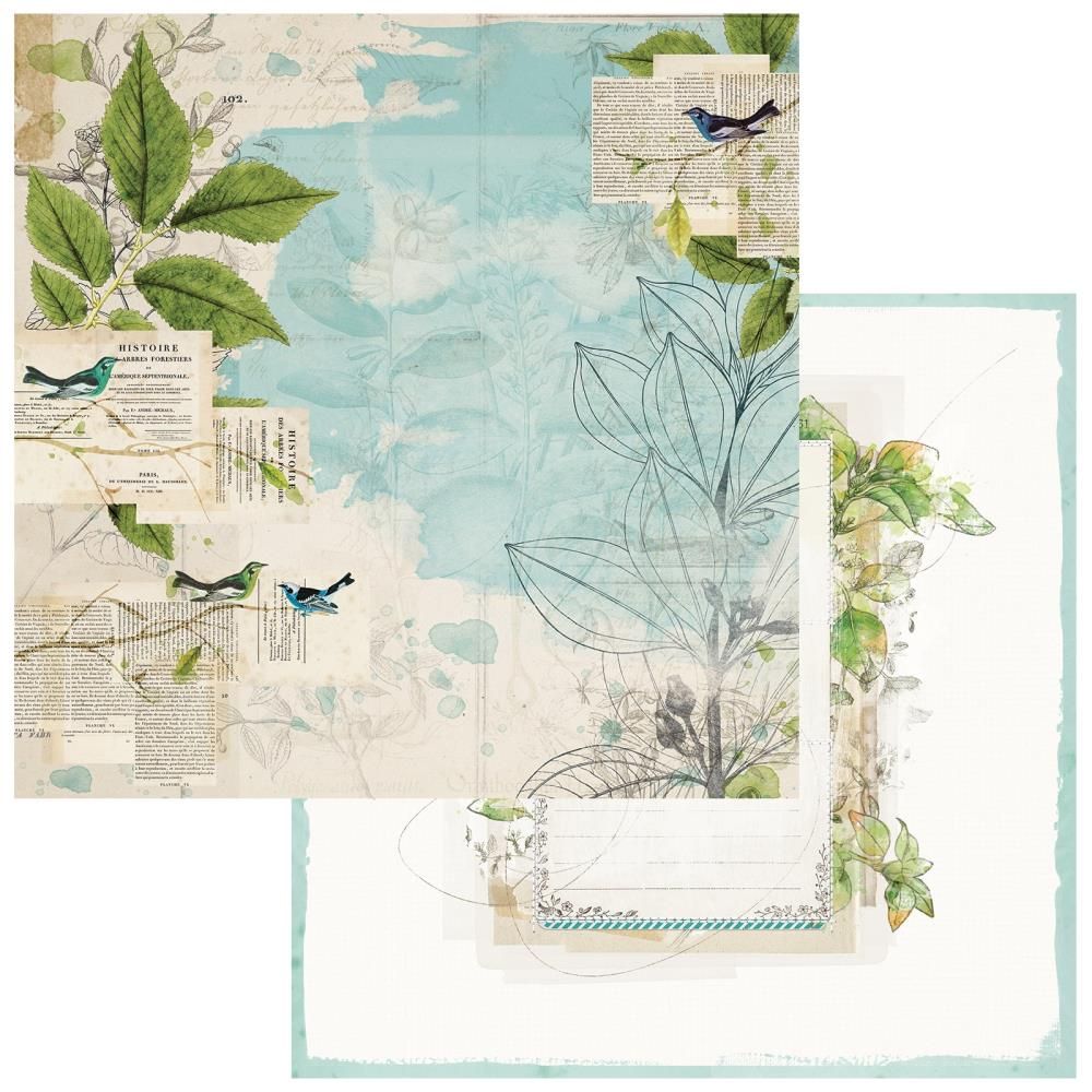 49 and Market - Birdsong - 12&quot;x12&quot; Double-sided Paper - Cheerful Chatter