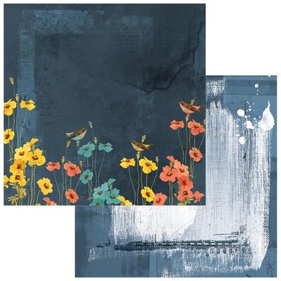 49 and Market - Birdsong - 12&quot;x12&quot; Double-sided Paper - The Warbling Trio