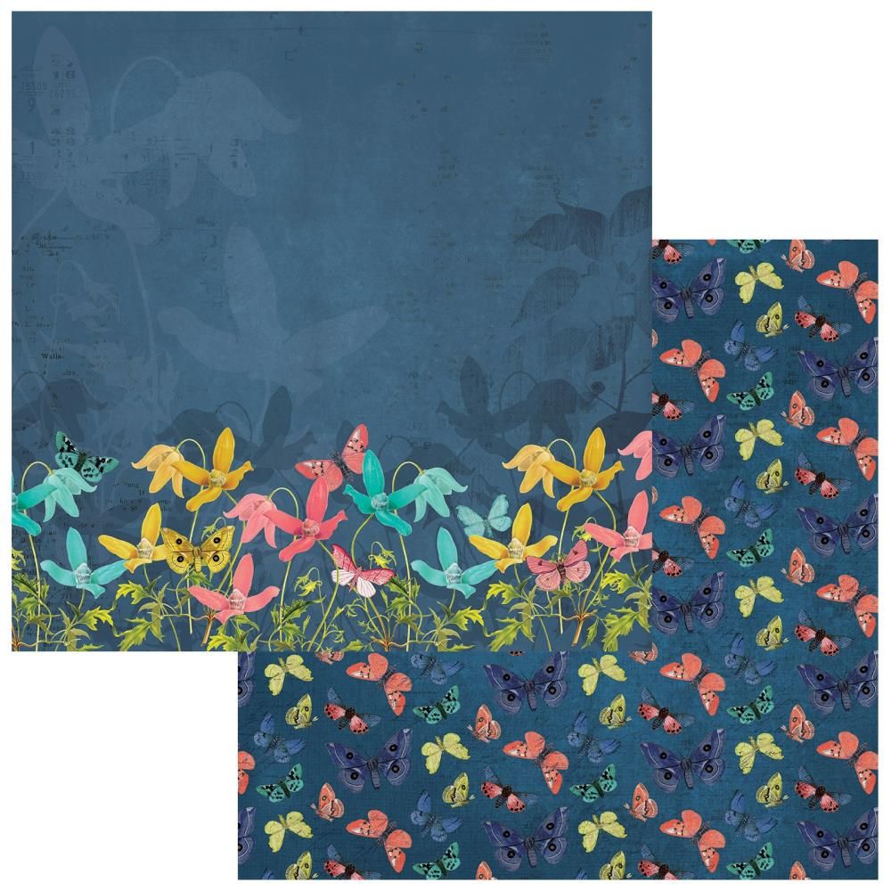 49 and Market - Birdsong - 12&quot;x12&quot; Double-sided Paper - Midnight Concerto