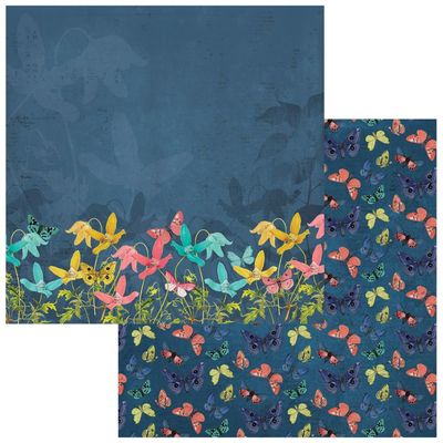 49 and Market - Birdsong - 12&quot;x12&quot; Double-sided Paper - Midnight Concerto