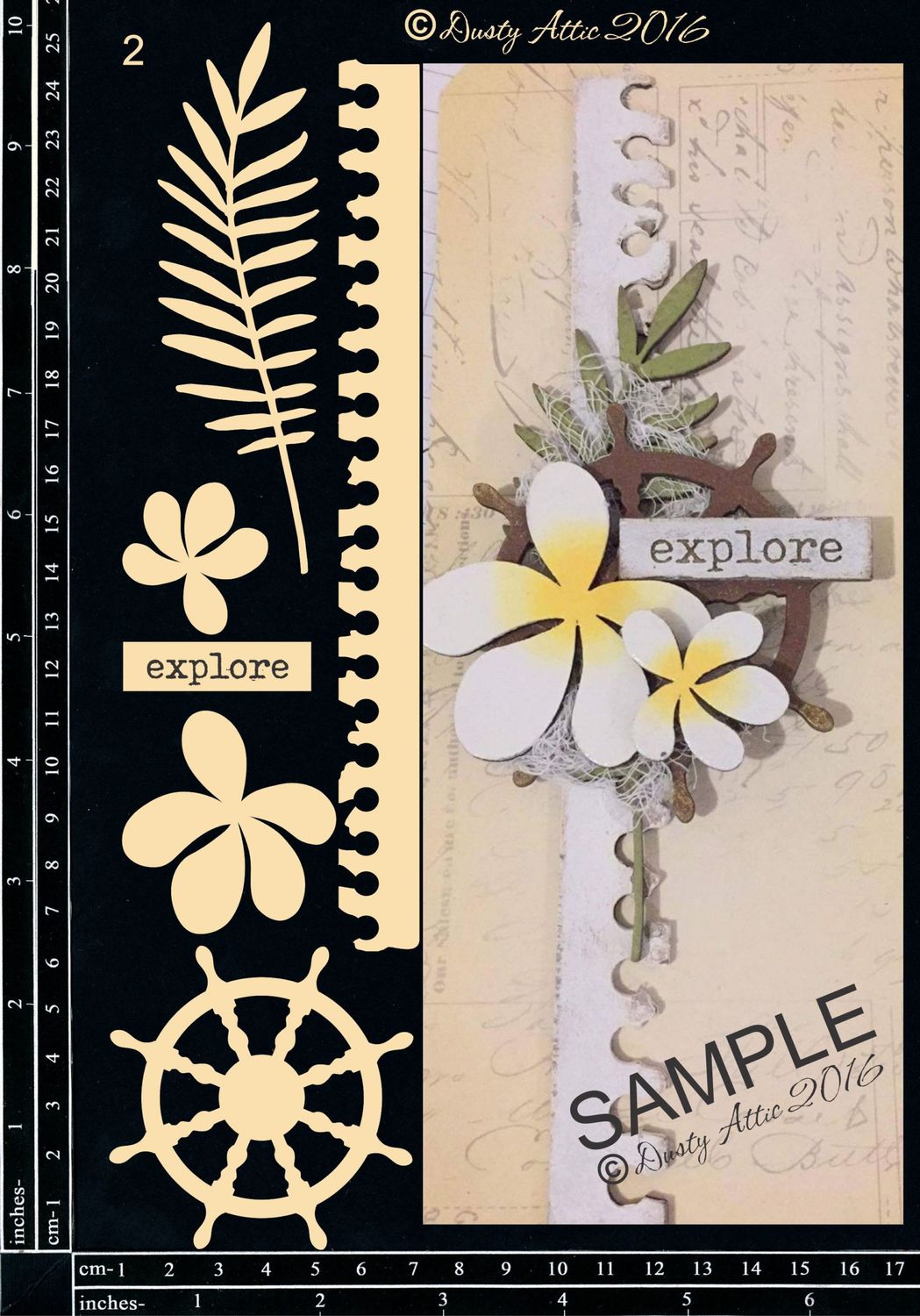 Dusty Attic - Chipboard - Seaside/Nautical - Creative Layers #2