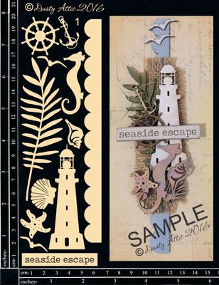 Dusty Attic - Chipboard - Seaside/Nautical - Creative Layers #1