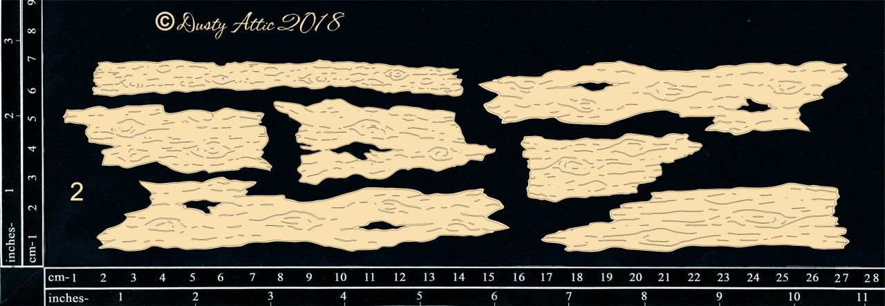 Dusty Attic - Chipboard - Seaside/Nautical -  Drift Wood #2