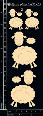 Dusty Attic - Chipboard - Farming/Country  - Sheep #2