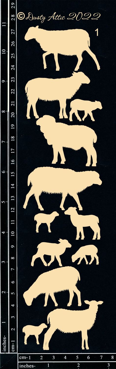 Dusty Attic - Chipboard - Farming/Country  - Sheep #1