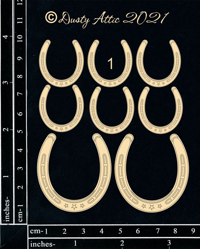 Dusty Attic - Chipboard - Farming/Country  -  Horseshoe #1