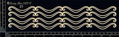 Dusty Attic - Chipboard - Decorative  -  Fancy Trim