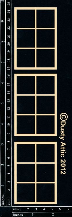 Dusty Attic - Chipboard - Decorative  -  ATC Windows