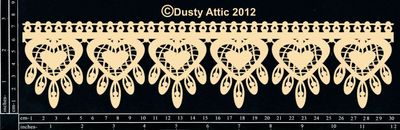Dusty Attic - Chipboard - Decorative  -  Lace Border #1