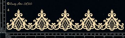 Dusty Attic - Chipboard - Decorative  -  Lace Border #4
