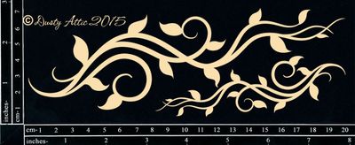 Dusty Attic - Chipboard - Decorative  -  Swirly Vine #5