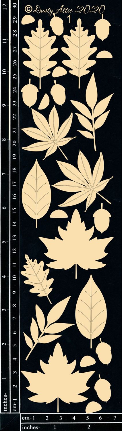 Dusty Attic - Chipboard - Nature - Autumn Leaves #1 small
