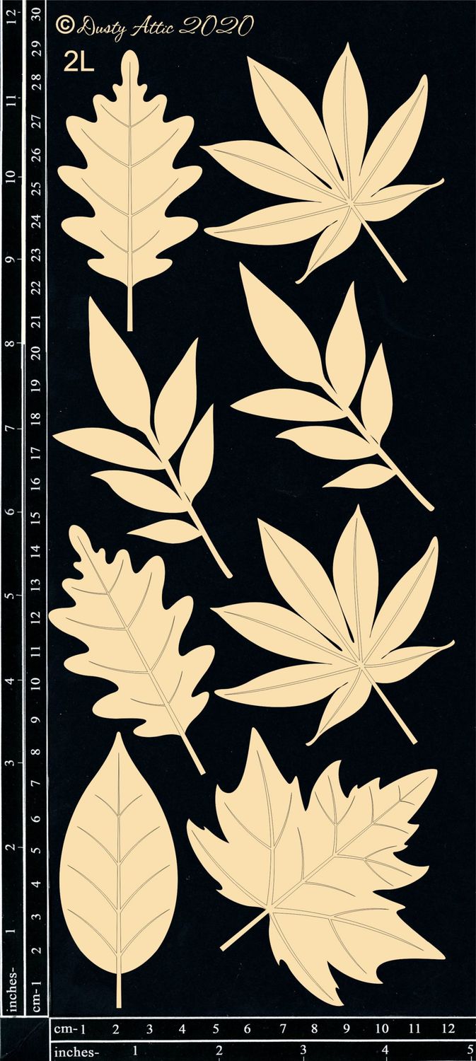Dusty Attic - Chipboard - Nature - Autumn Leaves #2
