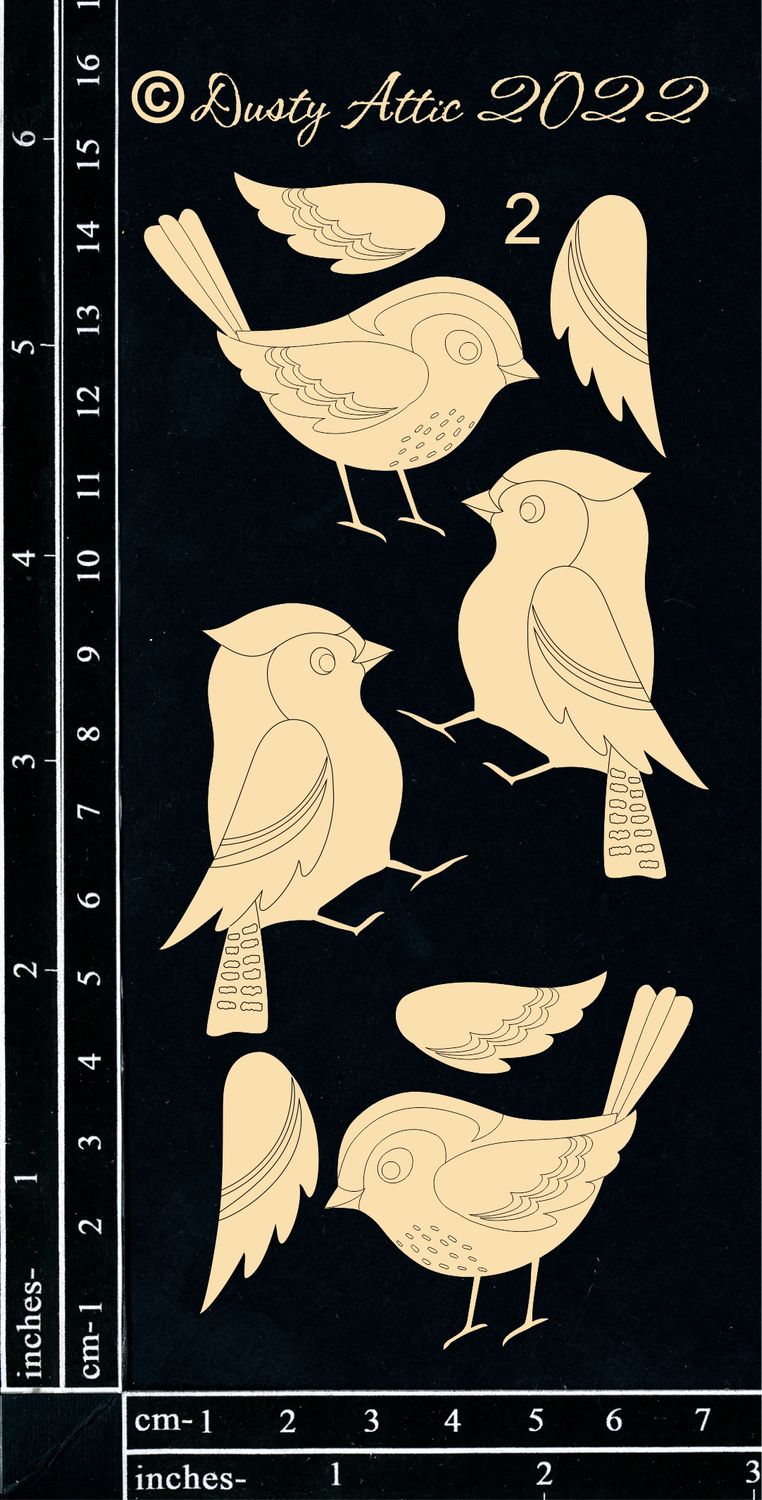 Dusty Attic - Chipboard - Nature - Songbirds #2