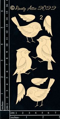 Dusty Attic - Chipboard - Nature - Songbirds #2