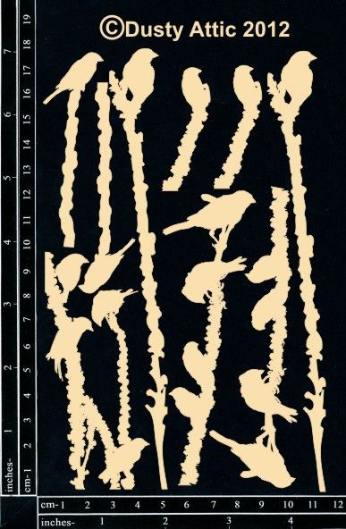 Dusty Attic - Chipboard - Nature - Birds a Field