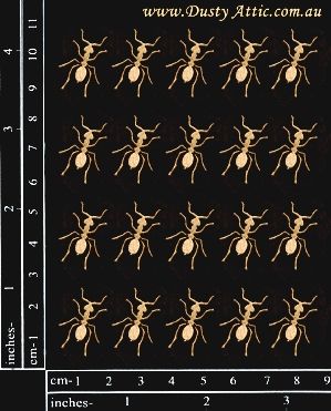 Dusty Attic - Chipboard - Nature - Mini Ants