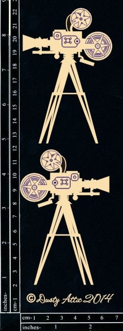 Dusty Attic - Chipboard -  Photographic - Vintage Camera