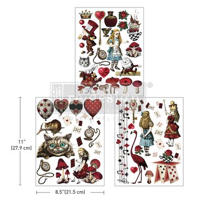 Prima Marketing - Re-Design - Middy Decor Transfer -Wonderland Impressions