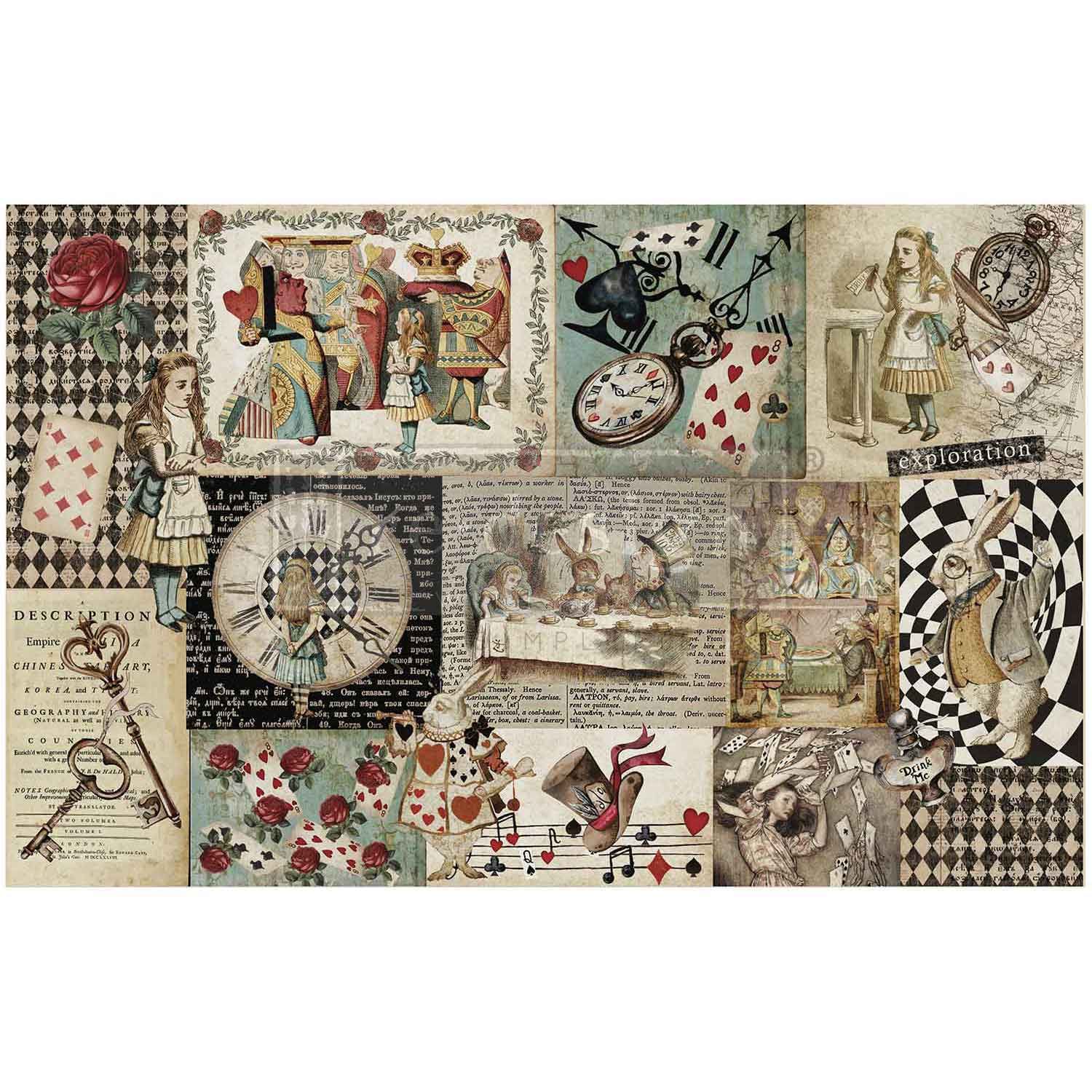Prima Marketing - Re-Design - Decor Decoupage Tissue Paper - Curious Journey