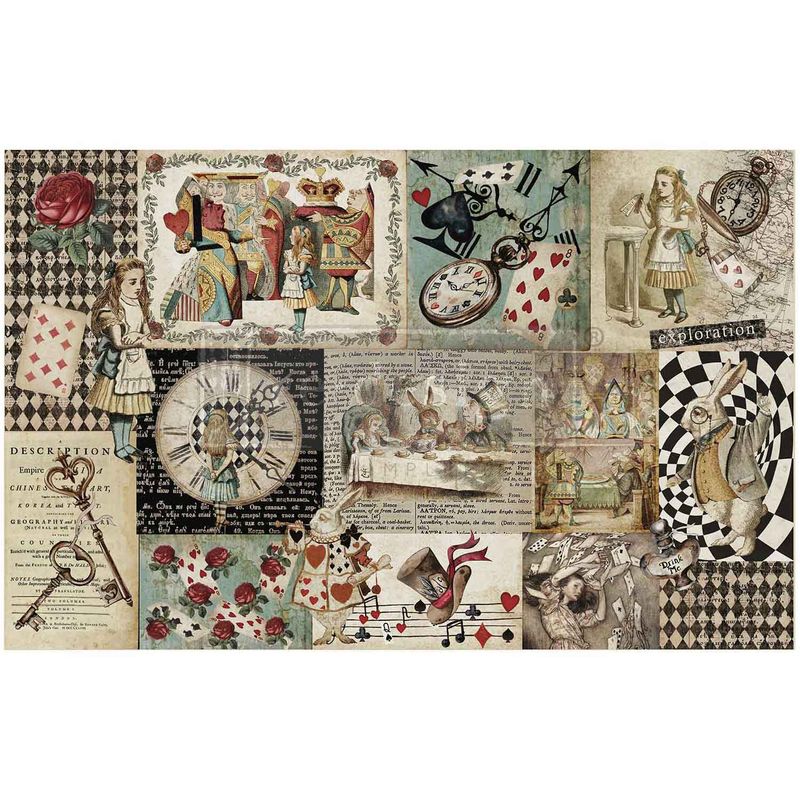 Prima Marketing - Re-Design - Decor Decoupage Tissue Paper - Curious Journey