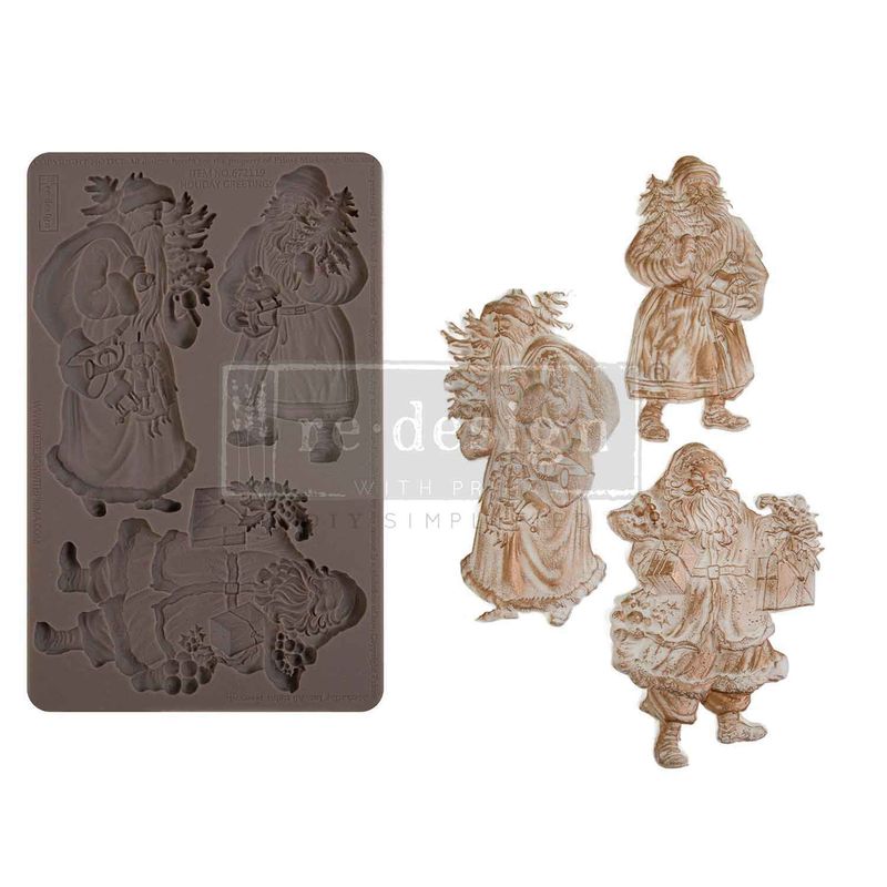 Prima Marketing - Re-Design - 5&quot;x8&quot; Silicone Mould - Holiday Greetings