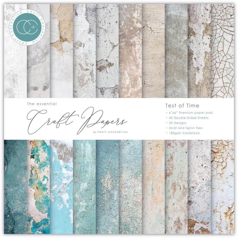 Craft Consortium - Test Of Times - 6&quot;x6&quot; Double-sided Paper Pad 