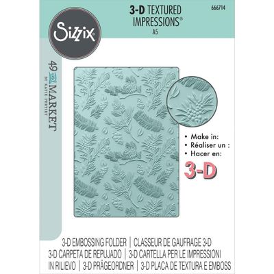 Sizzix - A5 3D Textured Impressions - Pines