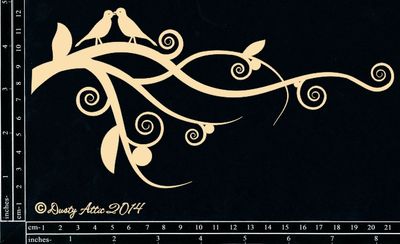 Dusty Attic - Chipboard - Nature - Birds on a Branch
