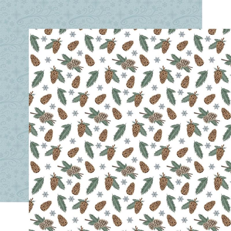 Carta Bella - Winter Wonderland - 12&quot;x12&quot; double-sided Paper - Pinecones and Pine