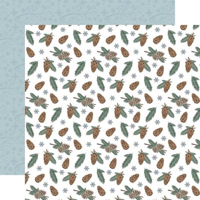 Carta Bella - Winter Wonderland - 12&quot;x12&quot; double-sided Paper - Pinecones and Pine
