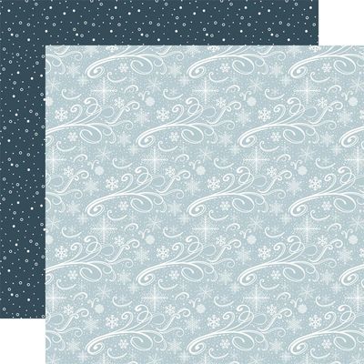 Carta Bella - Winter Wonderland - 12&quot;x12&quot; double-sided Paper - Snow Swirls