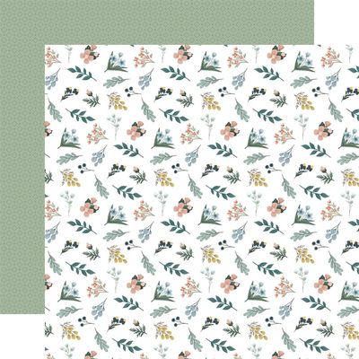 Carta Bella - Winter Wonderland - 12&quot;x12&quot; double-sided Paper - Snow Day Stems