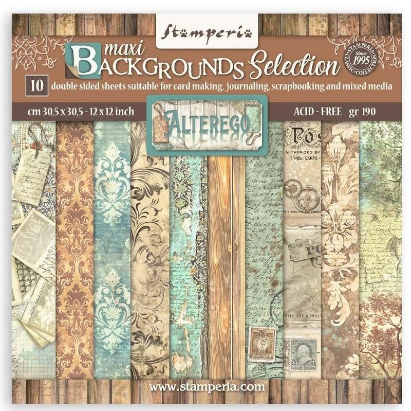 Stamperia - Alterego - 8"x8" Double-sided Background Paper Pad