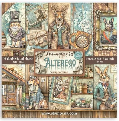 Stamperia - Alterego - 8&quot;x8&quot; Double-sided Paper Pad