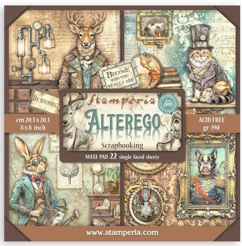 Stamperia - Alterego - 8&quot;x8&quot; Single-sided Paper Pad