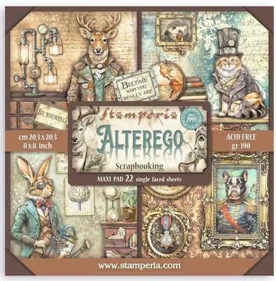 Stamperia - Alterego - 8&quot;x8&quot; Single-sided Paper Pad
