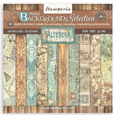 Stamperia - Alterego - 12&quot;x12&quot; Double-sided Background Paper Pad