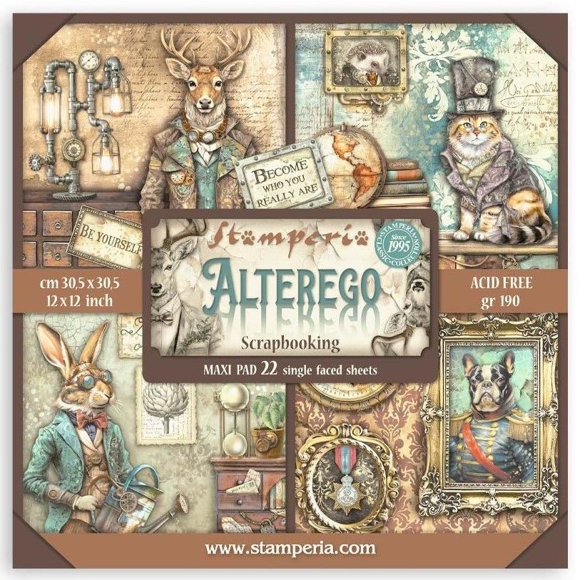 Stamperia - Alterego - 12&quot;x12&quot; Single-sided Paper Pad